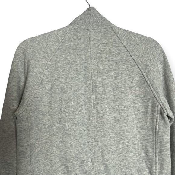 Lululemon Back to It Wrap Jacket SIZE 4 Heathered Gray Fleece Sweatshirt - Picture 8 of 11